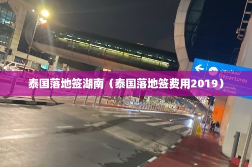 泰国落地签湖南（泰国落地签费用2019）