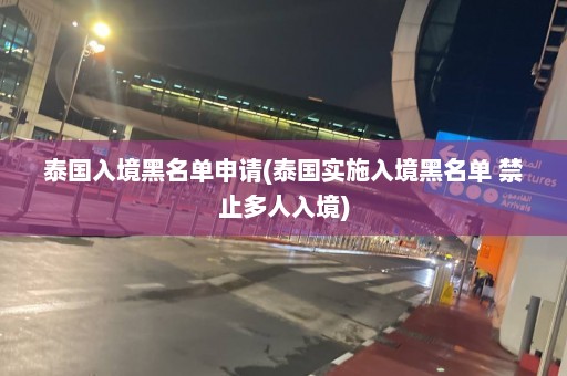 泰国入境黑名单申请(泰国实施入境黑名单 禁止多人入境)