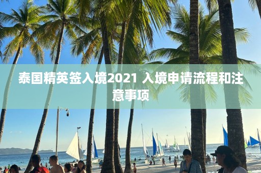 泰国精英签入境2021 入境申请流程和注意事项  第1张