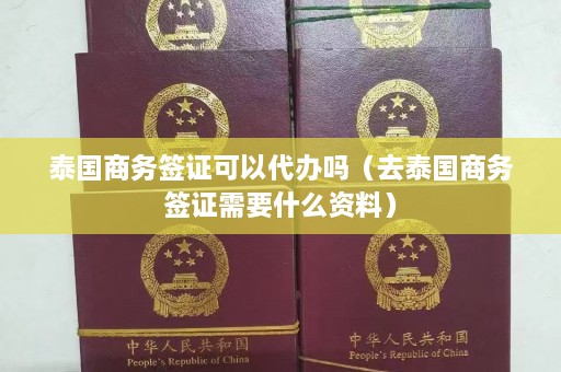 泰国商务签证可以代办吗（去泰国商务签证需要什么资料）