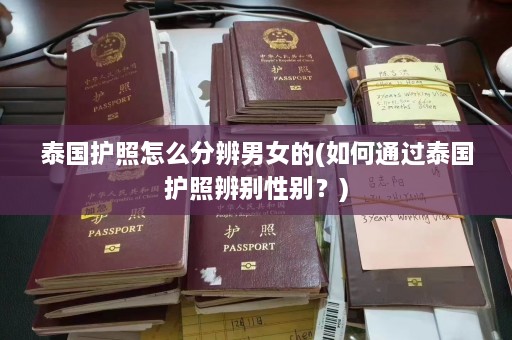 泰国护照怎么分辨男女的(如何通过泰国护照辨别性别？)