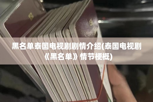 黑名单泰国电视剧剧情介绍(泰国电视剧《黑名单》情节梗概)