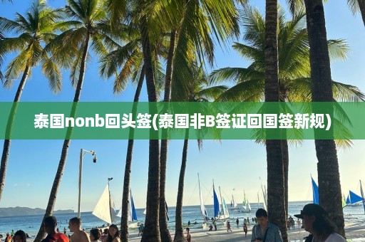 泰国nonb回头签(泰国非B签证回国签新规)