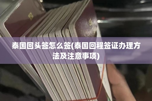 泰国回头签怎么签(泰国回程签证办理 *** 及注意事项)  第1张