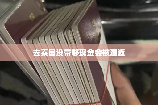 去泰国没带够现金会被遣返  第1张