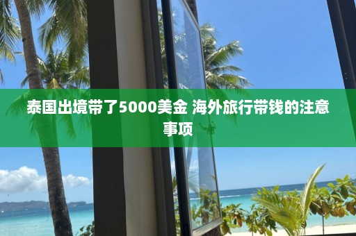 泰国出境带了5000美金 海外旅行带钱的注意事项