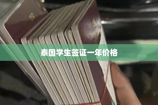 泰国学生签证一年价格  第1张