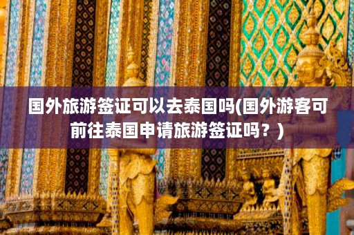 国外旅游签证可以去泰国吗(国外游客可前往泰国申请旅游签证吗？)  第1张