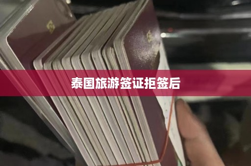 泰国旅游签证拒签后  第1张