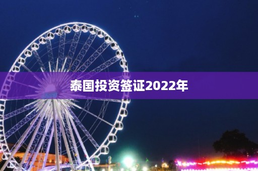 泰国投资签证2022年  第1张