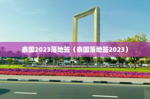 泰国2023落地签（泰国落地签2023）