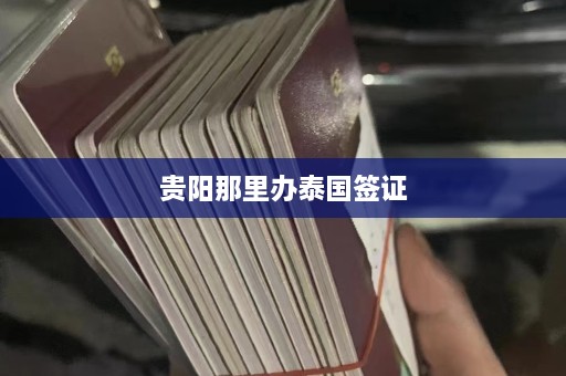 贵阳那里办泰国签证  第1张