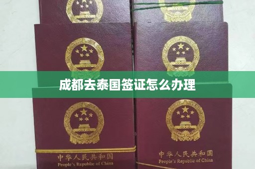 成都去泰国签证怎么办理  第1张