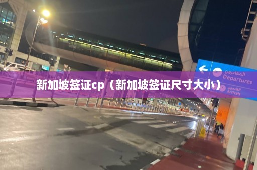 新加坡签证cp（新加坡签证尺寸大小）