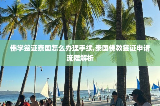 佛学签证泰国怎么办理手续,泰国佛教签证申请流程解析