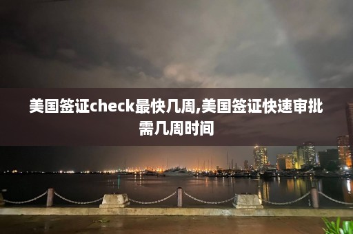 美国签证check最快几周,美国签证快速审批需几周时间