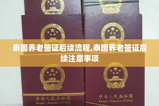 泰国养老签证后续流程,泰国养老签证后续注意事项  第1张