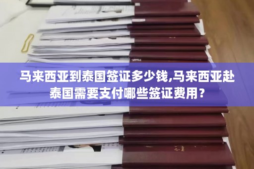 马来西亚到泰国签证多少钱,马来西亚赴泰国需要支付哪些签证费用？  第1张