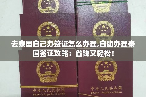 去泰国自己办签证怎么办理,自助办理泰国签证攻略：省钱又轻松！  第1张