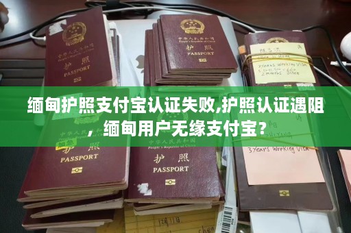  *** 护照支付宝认证失败,护照认证遇阻， *** 用户无缘支付宝？