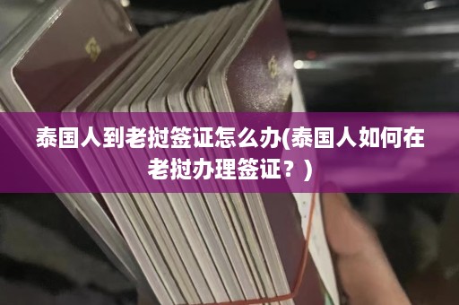 泰国人到老挝签证怎么办(泰国人如何在老挝办理签证？)  第1张