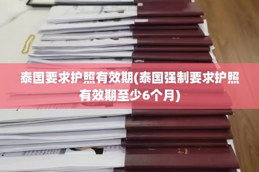 泰国要求护照有效期(泰国强制要求护照有效期至少6个月)  第1张