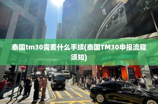 泰国tm30需要什么手续(泰国TM30申报流程须知)