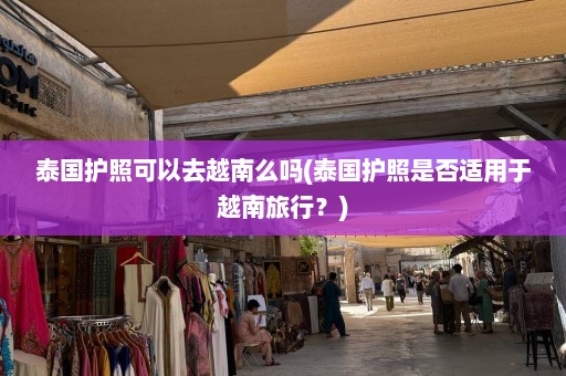 泰国护照可以去越南么吗(泰国护照是否适用于越南旅行？)  第1张