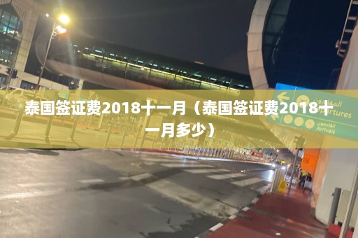 泰国签证费2018十一月（泰国签证费2018十一月多少）