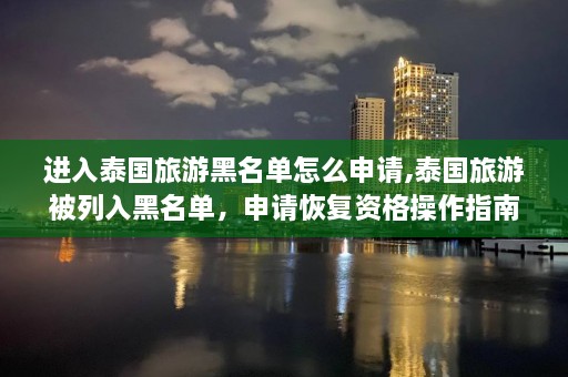 进入泰国旅游黑名单怎么申请,泰国旅游被列入黑名单，申请恢复资格操作指南  第1张