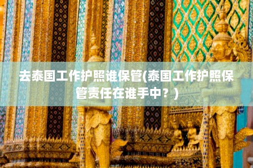 去泰国工作护照谁保管(泰国工作护照保管责任在谁手中？)  第1张