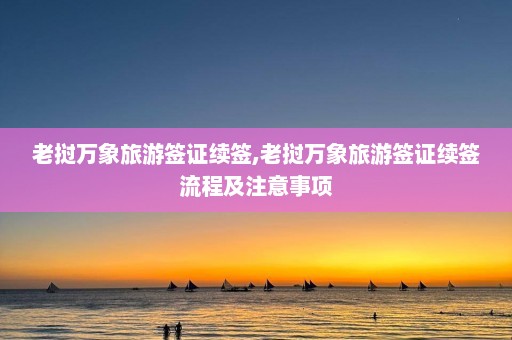 老挝万象旅游签证续签,老挝万象旅游签证续签流程及注意事项