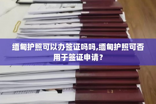 缅甸护照可以办签证吗吗,缅甸护照可否用于签证申请？