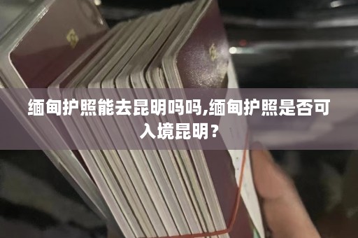 缅甸护照能去昆明吗吗,缅甸护照是否可入境昆明？  第1张