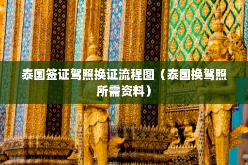 泰国签证驾照换证流程图（泰国换驾照所需资料）  第1张