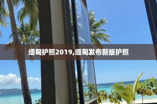 缅甸护照2019,缅甸发布新版护照