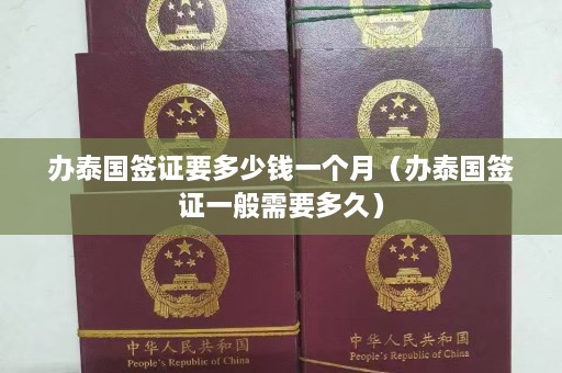 办泰国签证要多少钱一个月（办泰国签证一般需要多久）  第1张