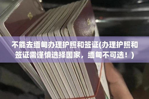 不能去缅甸办理护照和签证(办理护照和签证需谨慎选择国家，缅甸不可选！)  第1张