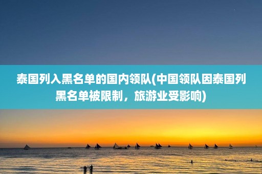 泰国列入黑名单的国内领队(中国领队因泰国列黑名单被限制，旅游业受影响)