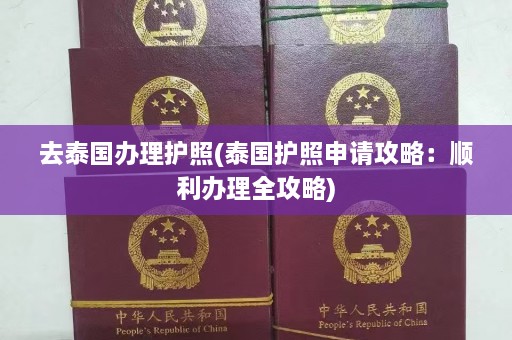 去泰国办理护照(泰国护照申请攻略：顺利办理全攻略)  第1张