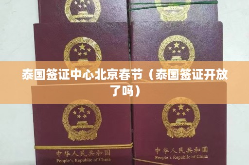 泰国签证中心北京春节（泰国签证开放了吗）