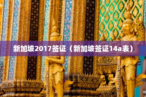 新加坡2017签证（新加坡签证14a表）