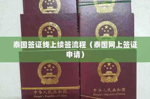 泰国签证线上续签流程（泰国网上签证申请）  第1张