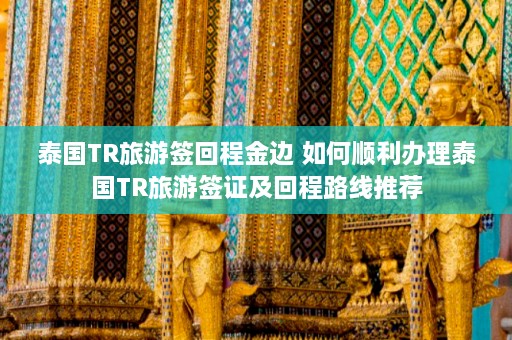 泰国TR旅游签回程金边 如何顺利办理泰国TR旅游签证及回程路线推荐