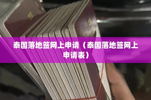 泰国落地签网上申请（泰国落地签网上申请表）