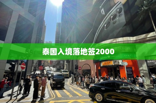 泰国入境落地签2000  第1张