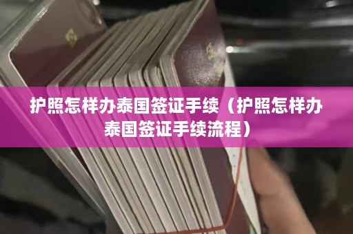 护照怎样办泰国签证手续（护照怎样办泰国签证手续流程）  第1张