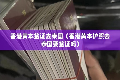 香港黄本签证去泰国（香港黄本护照去泰国要签证吗）  第1张