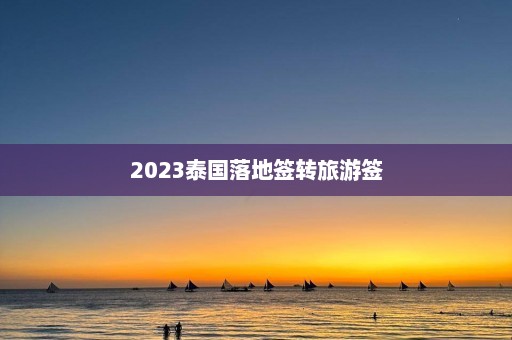 2023泰国落地签转旅游签