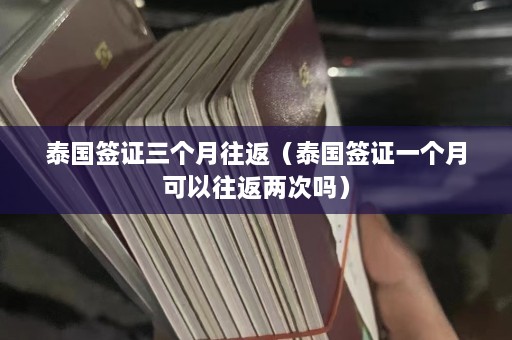 泰国签证三个月往返（泰国签证一个月可以往返两次吗）